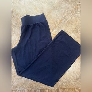 Croft & Barrow Navy Blue Pants XL Elastic Waist39” Inseam31” Wide Band High Rise